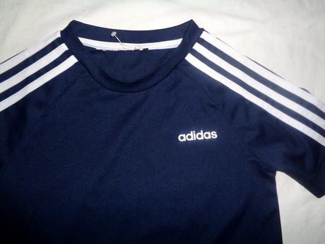 Tmavomodré funkční tričko adidas climalite, adidas,146
