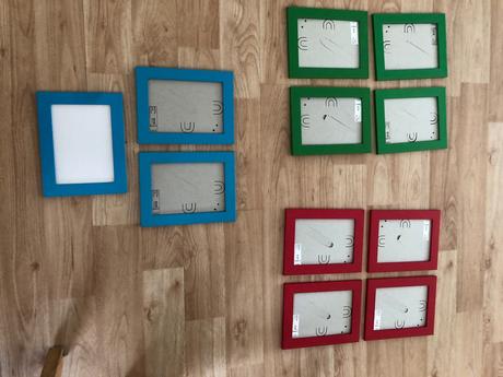 Nyttja ikea ramecky modre, cervene, zelene, ruzove,