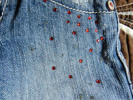 Kraťasy riflové, pumpkin patch,86