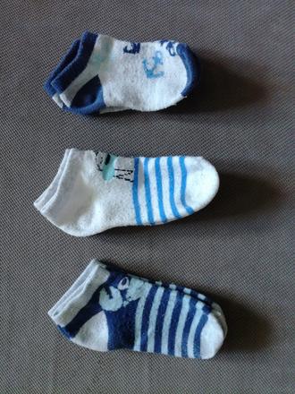 3x ponožky bavlna vel. 23-26, 23