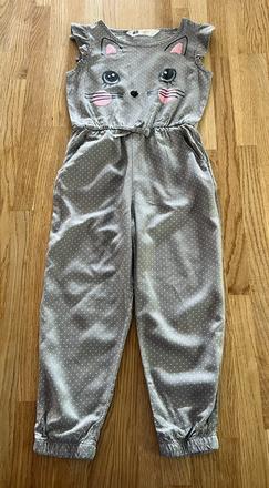 Letní overal h&m vel. 116 šedý, h&m,116