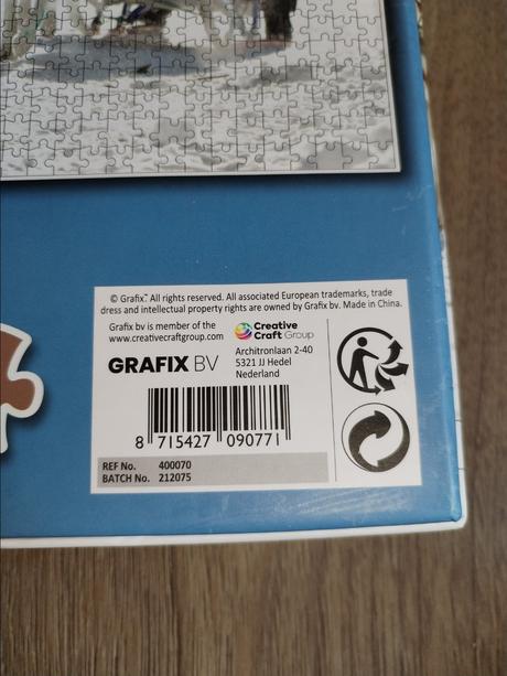 Nové puzzle winter husky 1000 dílků, 