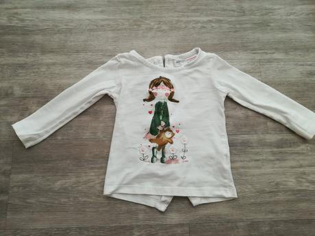 Tričko s rozparkem na zadech, minoti,80