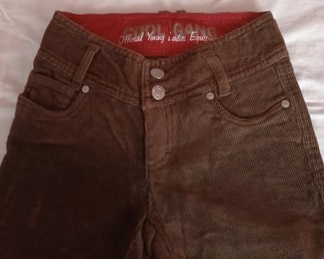 Dívčí manžestrové kalhoty, 128