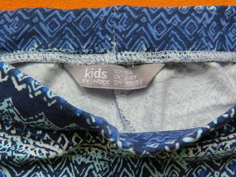 Legíny tm. modré s rozšířenými nohavice, lindex,104