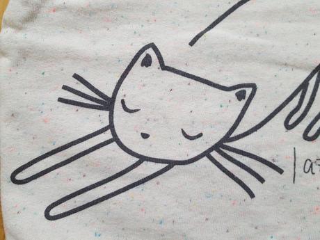 Mikina s kočkou, h&m,86