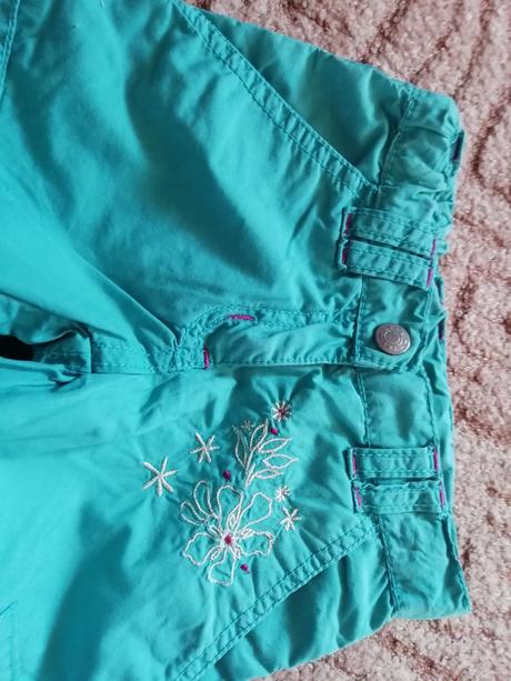 Luxusní tříčtvrteční kalhoty nové 98, 98