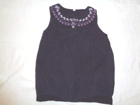 Nádherné fialové manžestrové šaty s výšivkama, girl2girl,86