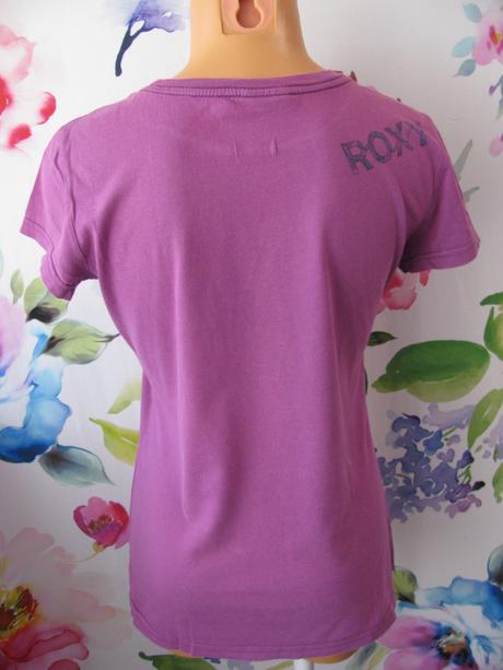 Fialové bavlněné tričko s potiskem, l