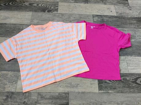 Trika krátké croptopové 2x vel.146, f&f,140 / 146