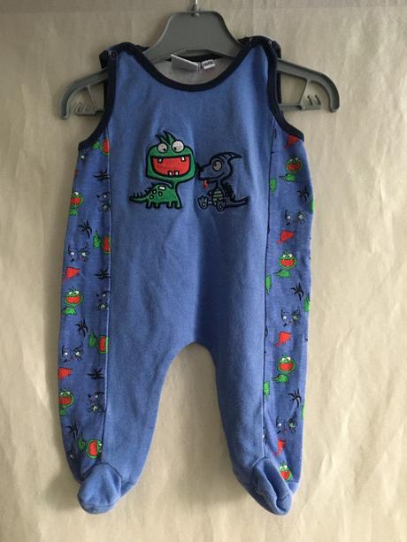 Vel. 56 modré dino dupačky, 56