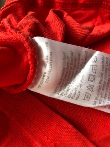 Tom tailor tricko cervene xs - 158/164, tom tailor,164