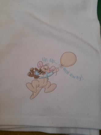 Deka s klokanem bílá na miminko, 