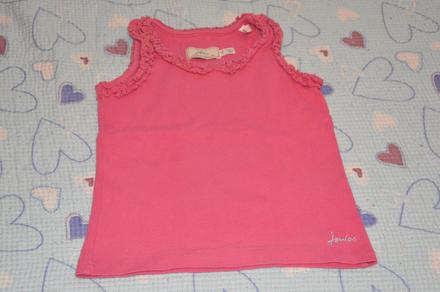 Bavlněné tílko, ozdobná ramínka, zn. little joule, 116