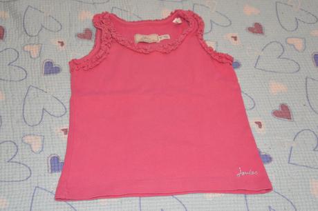 Bavlněné tílko, ozdobná ramínka, zn. little joule, 116