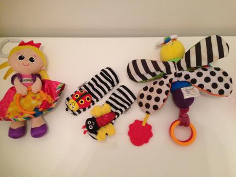 Hračky pro kojence zn.lamaze,haba,lego,chicco a.i,