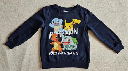 Chlapecká mikina pokemon pikachu a jiné, vel.116, 116