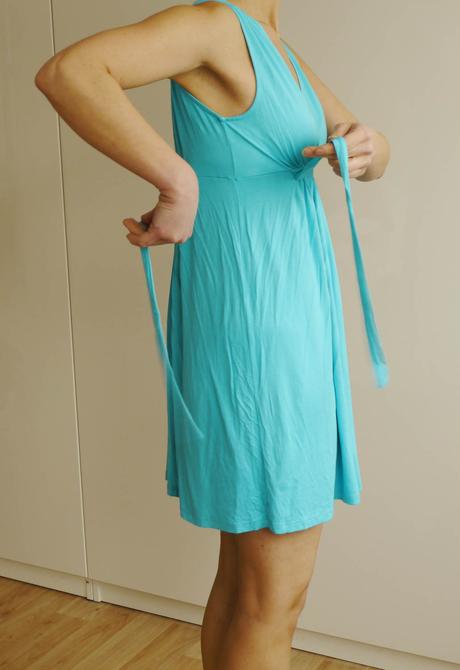 Mini saty / tunika tyrkysove barvy vel. s zara, mango,s