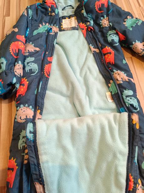 Zimní kombinéza s dinosaury 92, marks & spencer,92
