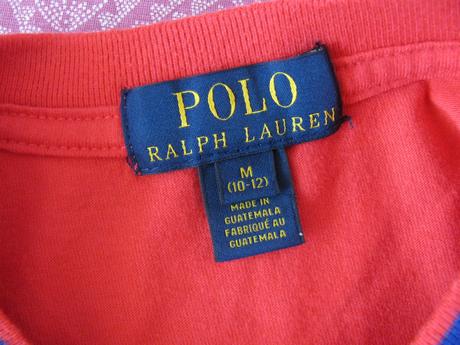 Dětské bavlněné červené tričko ralph lauren, ralph lauren,152
