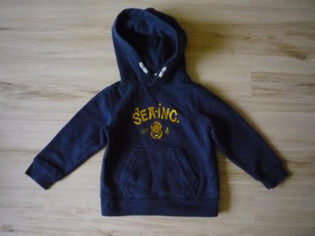 Tmavě modrá mikina přes hlavu, h&m,104