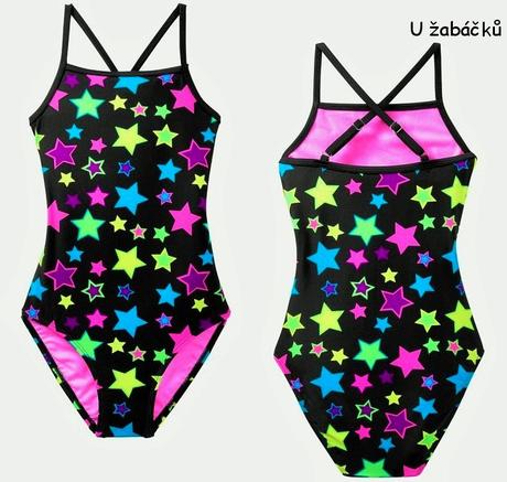 Hvězdičkové plavky v celku vel. 152/158, bonprix,152 / 158