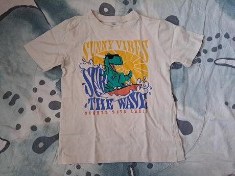 Tričko dinosaurus, h&m,110