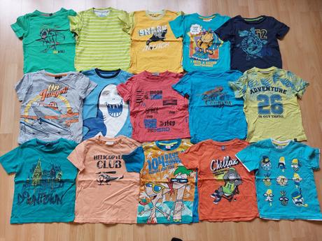 Sada, balíček triček s krátkým rukávem, vel. 110, topolino,110