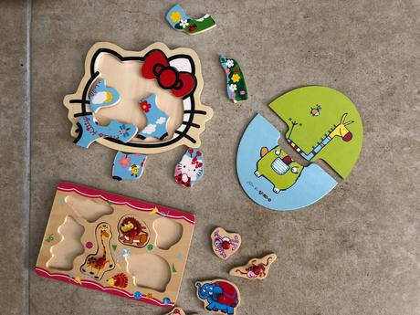 Puzzle pro nejmenší, hello kitty slon,