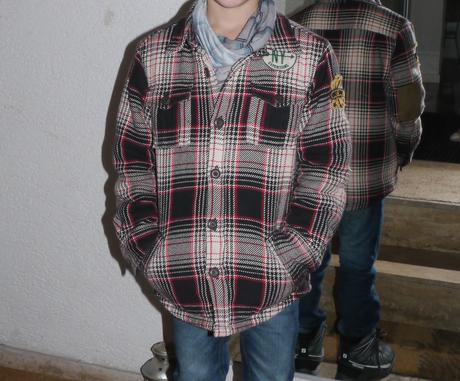 Kostkovana prosivana bunda od 77kids-americky styl, 128