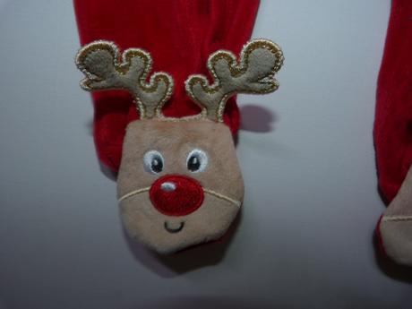 Sametový vánoční overálek vel. 62, 62