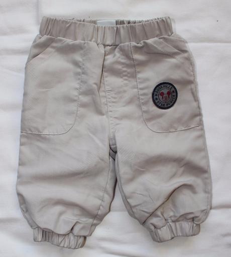 Am196. plátěné podšité kalhoty s mickey, disney,62