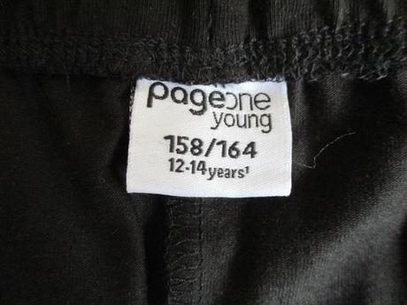 Dívčí bavlněné legíny černé takko 158 164 set 2ks, takko,158