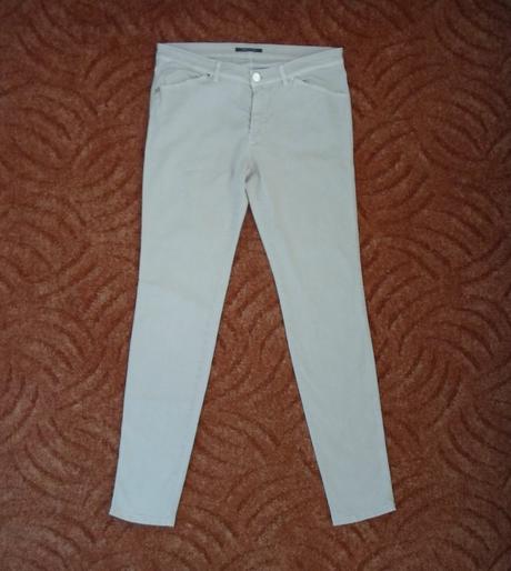 Růžové fialkové kalhoty rifle džíny, 40