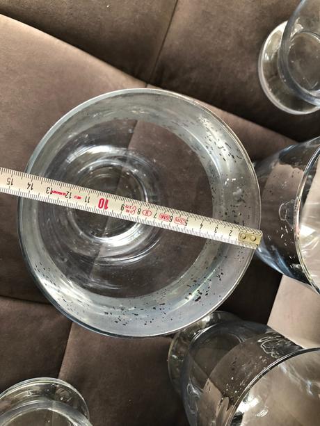 6ks orchidej květináč svícen stříbrná artdeco váza, 