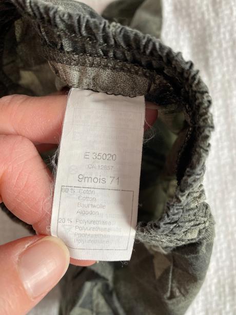 Tříčtvrťáky zn. miniman vel 6-9měs/74, 74