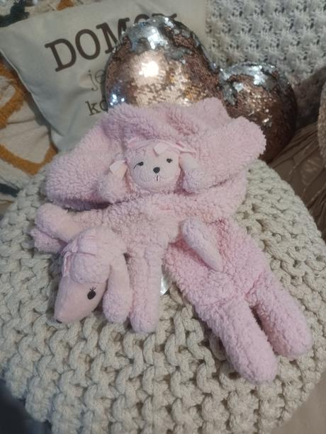 Chlupatý komplet s pudlíky 1-2 roky, primark,92