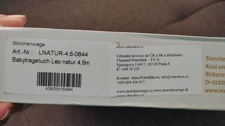 Nosící šátek, storchenwiege