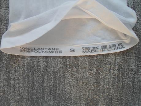 Bílé tričko tílko top s krajkou, s