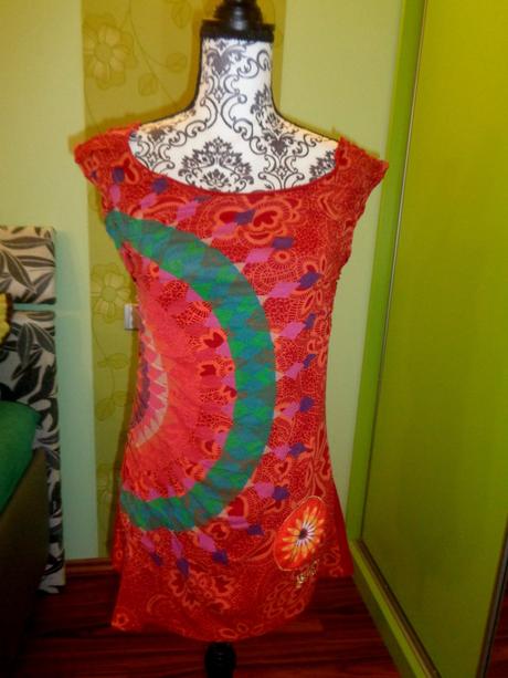 Cihlově červený top desigual, desigual,l