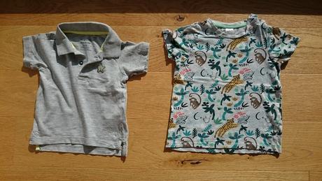 Trička s krátkým rukávem a šortky s laclem, 86–98