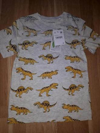 Tričko s dinosaury 128, c&a,128