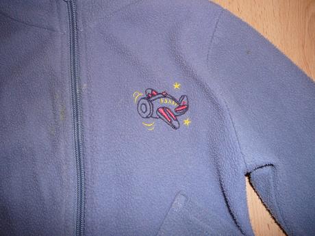 Flísová mikina s letadýlkem, lupilu,86