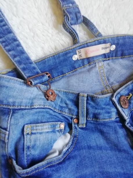 Trhane džíny s ksandama cropp, velikost 34, 34