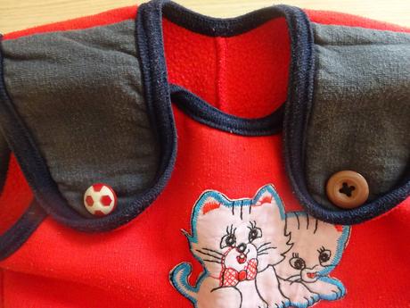 Tepláky s laclem a kočičkou, vel. 86, 86