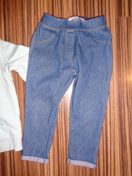 Komplet tyrkysové mikiny a legín alá rifle, george,92