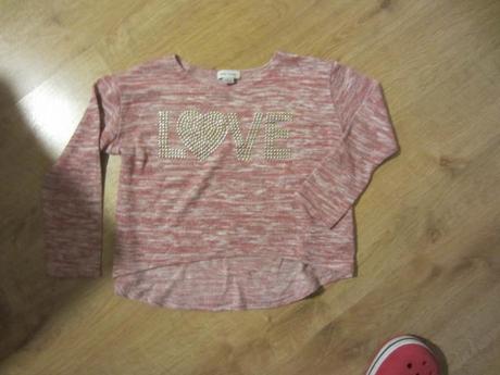 Moderní kratší mikina, tričko love river island, river island,116