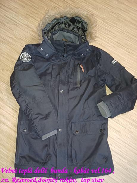 Delší bunda-kabát reserved vel.164, reserved,164
