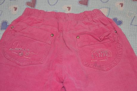 128 134 140 oteplené kalhoty manšestrové, 128