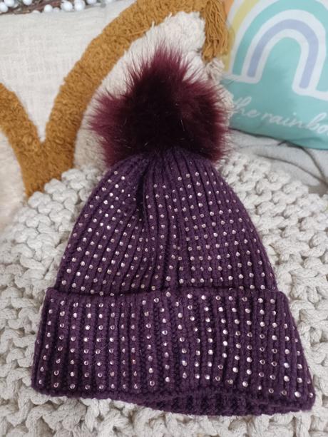 Zimní čepice kulich kulíšek s kamínky f&f, f&f